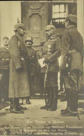 Der Kaiser in Italien.