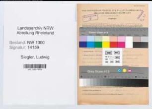 Entnazifizierung Ludwig Siegler, geb. 05.07.1908 (Jugendsekretaer)