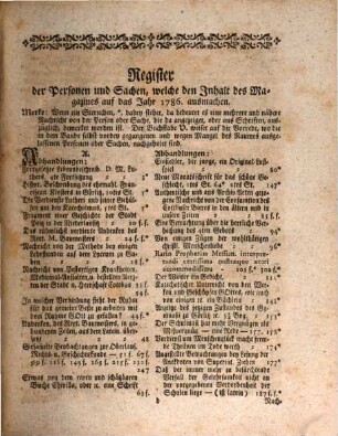 Lausitzisches Magazin oder Sammlung verschiedener Abhandlungen und Nachrichten zum Behuf der Natur-, Kunst-, Welt- und Vaterlandsgeschichte, der Sitten, und der schönen Wissenschaften, 19. 1786