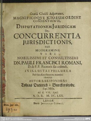 De concurrentia iurisdictionis