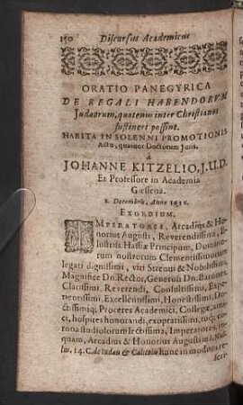 De regali habendorum