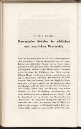 Viertes Kapitel. Romanische Schulen im südlichen und westlichen Frankreich.