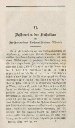 33-47 Beschwerden der Katholiken im Großherzogthum Sachsen-Weimar-Eisenach