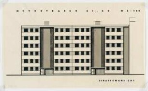 Wohnhäuser Motzstraße 41/43, Berlin-Schöneberg: Ansicht 1:100