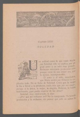 Capítulo XXXI - Soledad