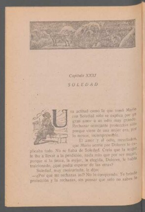 Capítulo XXXI - Soledad