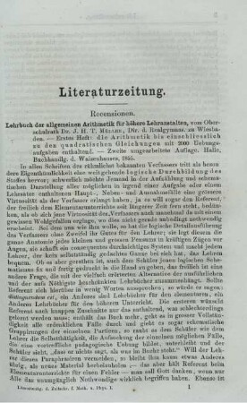 Literaturzeitung.