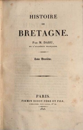 Histoire de Bretagne, 2