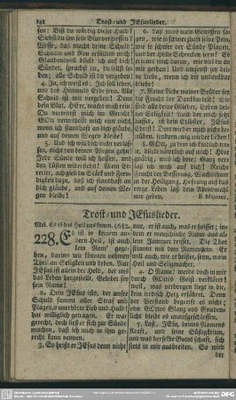 Trost- und JEsuslieder
