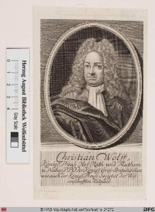 Bildnis Christian Wolff (1745 Frhr. von)