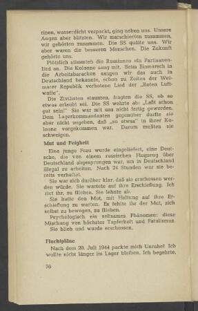 Mut und Feigheit