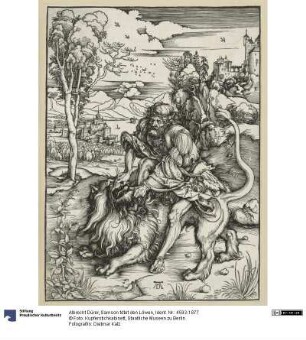 Samson tötet den Löwen