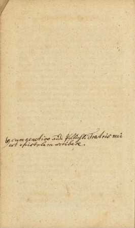 handschriftliche Notiz
