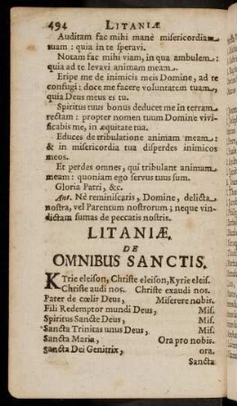 494-502, Litaniae, De Omnibus Sanctis; ...