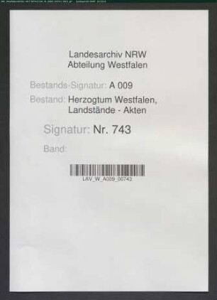 Eingaben der Landstände, Resolutionen
