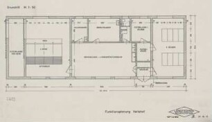 Funktionsplanung Veitshof (Grundriß M 1 : 5)