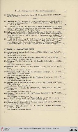 Städte - Monographien (Nr. 786 - 818)