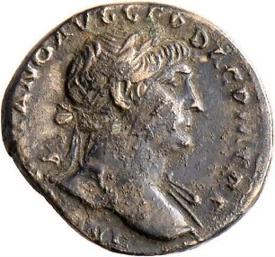 Denar des Trajan mit Darstellung der Victoria