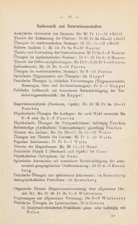 19-21, Mathematik und Naturwissenschaften