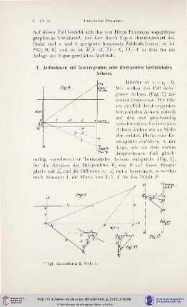 2. Aufnahmen mit konvergenten oder divergenten horizontalen Achsen