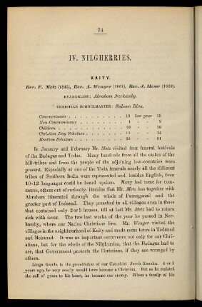 74-77, IV. Nilgherries