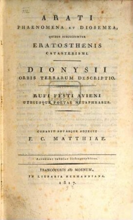 Phaenomena et Diosemea