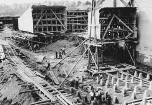 Bau Kraftwerk Koblenz/Mosel