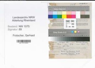 Entnazifizierung Gerhard Frotscher , geb. 19.08.1908 (Lehrer)