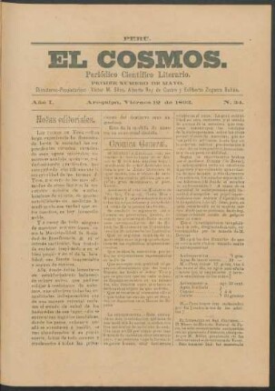 Primer número de mayo, Viernes 12 de 1893