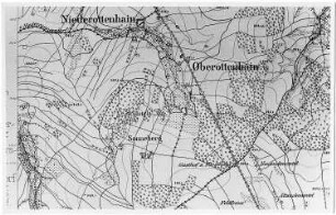 Niedercunnersdorf-Ottenhain. Meßtischblatt, Sekt. Löbau, 1884