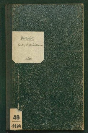 Frohe Aussichten, unter welchen die Rheinische Friedrich-Wilhelms-Universität ihr vierunddreyßigstes Halbjahr beginnt : eine akademische Rede ... gehalten zu Bonn, den 19. Mai 1835