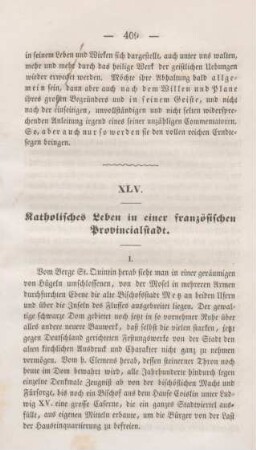 409-420 Katholisches Leben in einer französischen Provinzialstadt I.