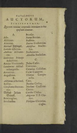 Catalogus Auctorum