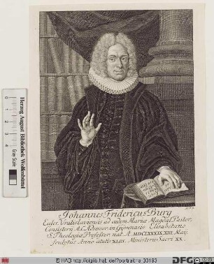 Bildnis Johann Friedrich Burg