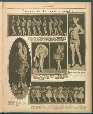 Figuras de la revista criolla [Fotografías]