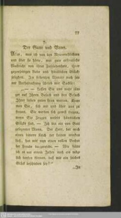 7. Der Gatte und Vater