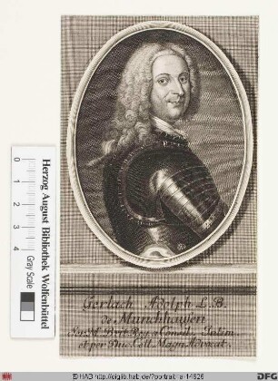 Bildnis Gerlach Adolph Frhr. von Münchhausen