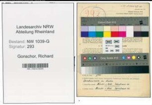 Entnazifizierung Richard Gonschor , geb. 13.07.1899 (Stadtbeamter)