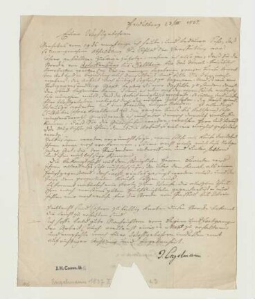 Brief von Joseph Engelmann an Joseph Heller