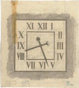 Fischer, Theodor; Bad Tölz (Bayern); Gewerbehalle - Uhr (Ansicht)