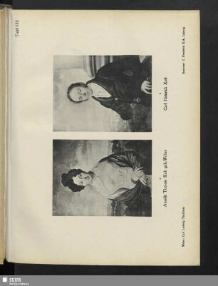 a) Amalie Therese Kob geb. Weber - b) Carl Heinrich Kob