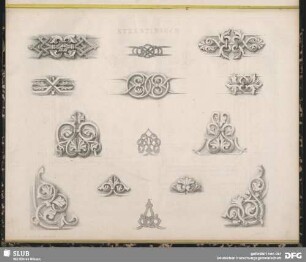 byzantinische Ornamente zu Zimmer-Decorationen
