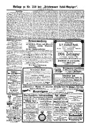 Beilage zu Nr. 250