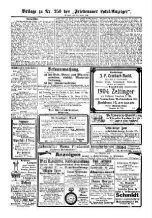Beilage zu Nr. 250
