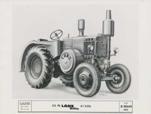 55 PS Lanz Bulldog "D 1506" der Heinrich Lanz AG