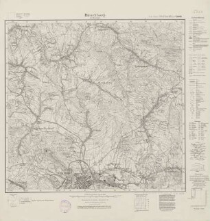 5060 (alte Nr.: 2947) Hirschberg im Riesengeb., Meßtischblatt (4 cm - Karte)