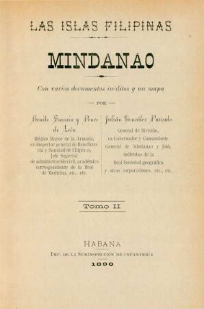 T. 2: Las islas Filipinas: Mindanao