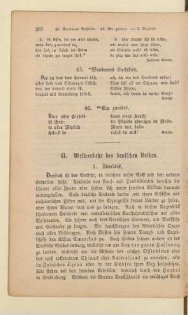 G. Weltverkehr des deutschen Volkes