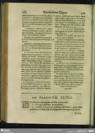 In Psalmum XLVIII. Psalmus XLVIII.