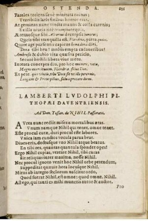 Lamberti Ludolphi Pithopæi Daventriensis.